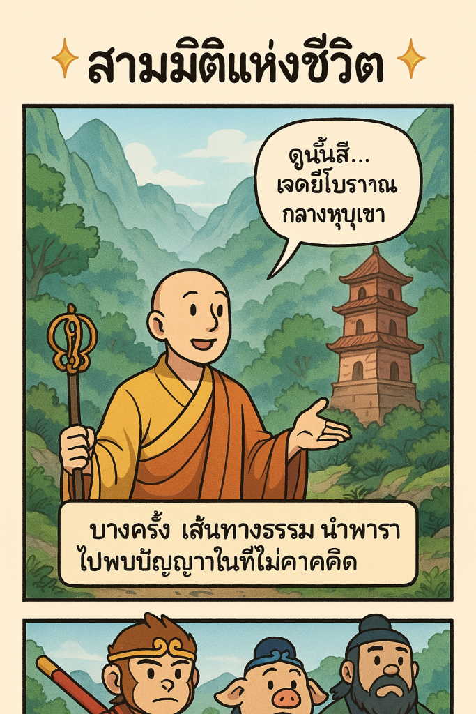 พบเจดีย์ลึกลับที่บอกถึง “สามมิติแห่งชีวิต”