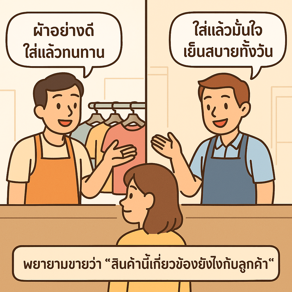 🎭 การ์ตูนเปรียบเทียบ 2 เจ้าของร้าน