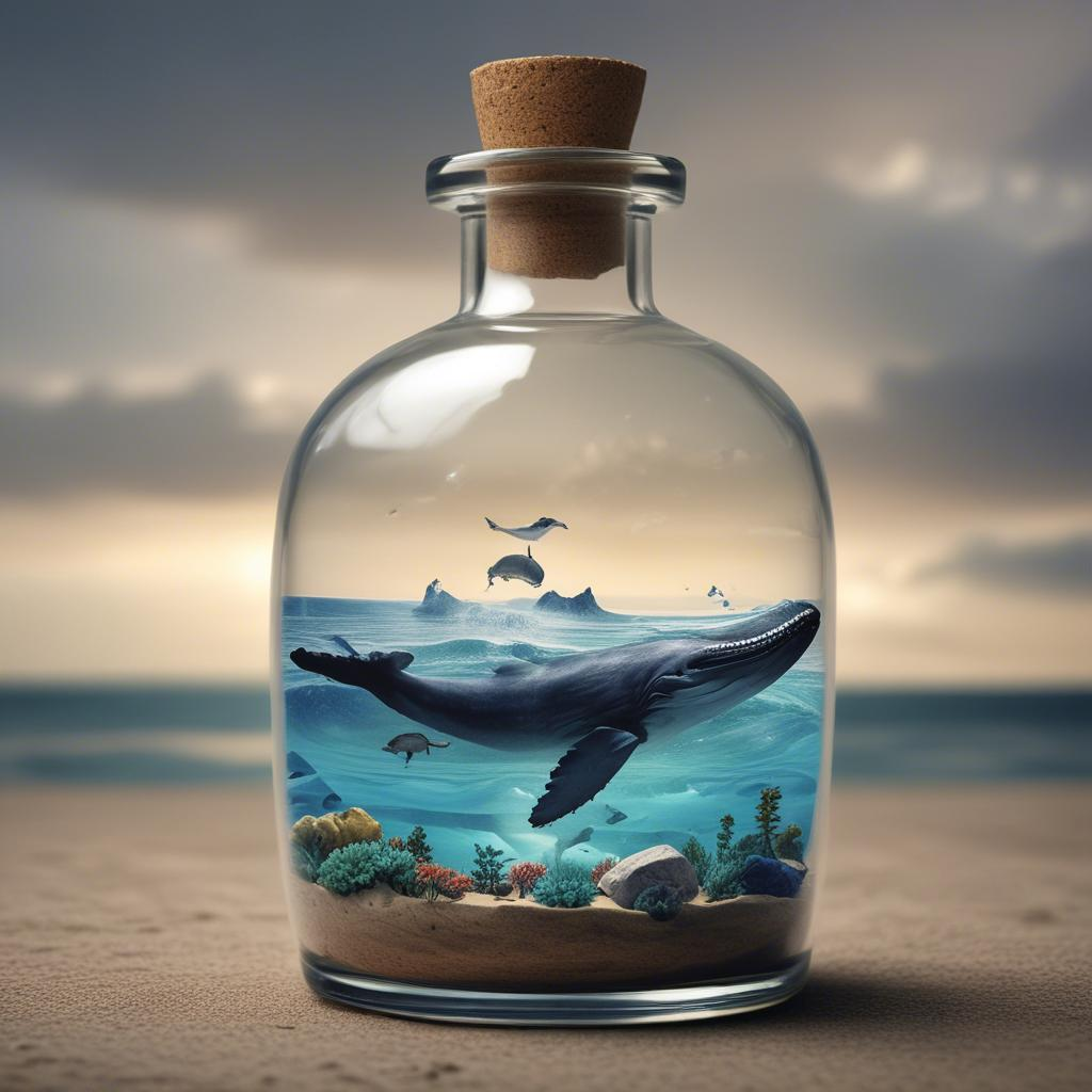 Whale in a bottle